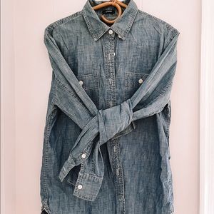 JCrew Chambray Vintage-Wash Oxford/ Button Down